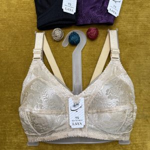 سوتین بدون فنر دانتل گلبرگ کد ۳۲۸ مارک معتبر لعیا(جین ۱۲تایی)