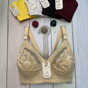 سوتین ژوردار توری بدون فنر کد ۳۵۵ مارک معتبر لعیا(جین ۱۲تایی)