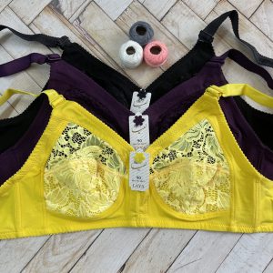 سوتین بدون فنر بیگ سایز دانتل لاکرا کد ۴۳۹ مارک معتبر لعیا(جین ۱۲تایی)