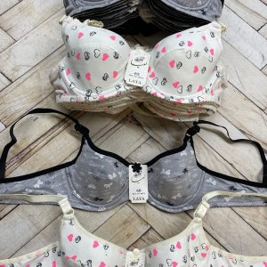 سوتین فنردار پد دار دخترانه کد ۲۰۹ سوپرنخ مارک معتبر لعیا(جین ۱۲تایی)