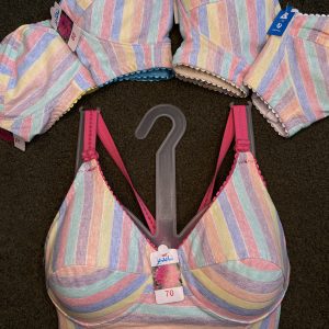 سوتین راه راه نخی دولای مارک شاندیز ( بسته ۱۲ تایی )