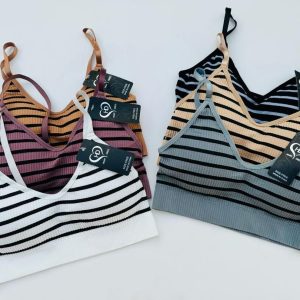 نیم تنه وارداتی کاپدار راه راه کد ۴۷ اچ دی ( جین ۱۲ تایی )