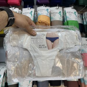 شورت وارداتی لیزری سفید کرم مشکی ( جین ۱۲ تایی )