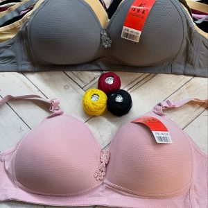 سوتین اسفنجی وارداتی بدون فنر بیگ سایز پرسی سوزنی کد ۱۶۸ (جین ۱۲ تایی)