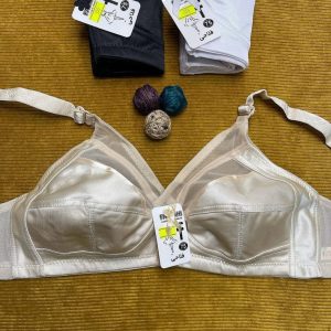 سوتین پرلون ضربدری کش باریک کد ۳۵۵ مارک معتبر فلاحی (جین ۱۲ تایی)