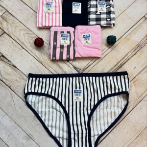 شورت کد ۱۱۲ تم صورتی سرمه ای نخ پنبه مارک لعیا (جین ۱۲ تایی)