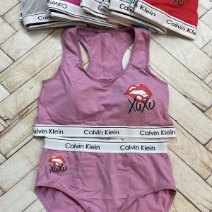 ست نیم تنه شورت کلوین چاپدار ( جین ۶ تایی )