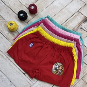 شورت نیم پا دخترانه نخی ساده مارک ایدا (جین ۱۲تایی)