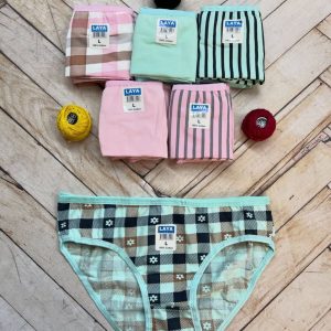 شورت کد ۱۱۲ تم صورتی سبز نخ پنبه مارک لعیا (جین ۱۲تایی)