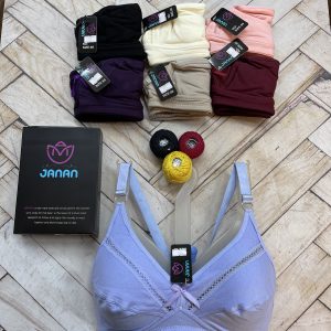 سوتین نخ پنبه بدون فنر ژوردار مارک جانان (جین ۱۲تایی)