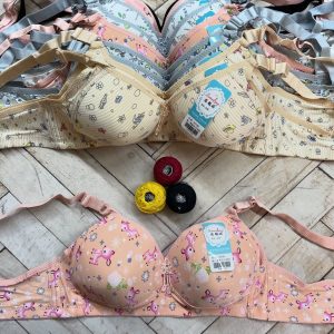 سوتین وارداتی اسفنجی عروسکی بدون فنر کد ۲۷۲۰ (جین ۱۲ تایی)