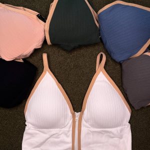 نیم تنه وارداتی جلو زیپ دار کبریتی (جین ۱۲تایی)