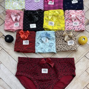 شورت نخ پنبه فاق بلند 12طرح تی بی تی (جین 12 تایی)