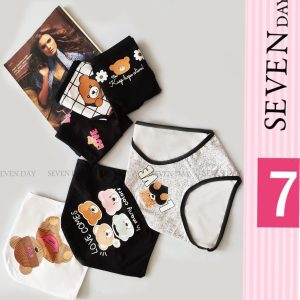 شورت عروسکی نخ پنبه تم سفید مشکی مارک سون دی ( جین ۱۲ تایی )