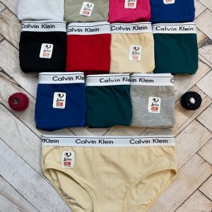 شورت زنانه نخ پنبه رنگبندی کلوین مارک لادن (جین ۱۲تایی)