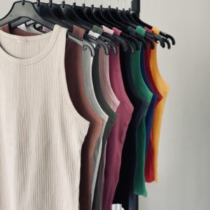 نیم تنه حلقه ای زنانه فان ریپ کبریتی نخ پنبه اعلا ( جین 6 تایی )