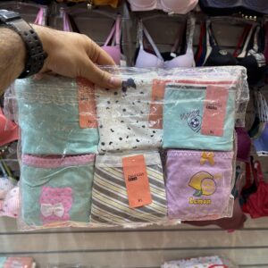 شورت زنانه عروسکی میکس وارداتی نخی ( جین 12 تایی )